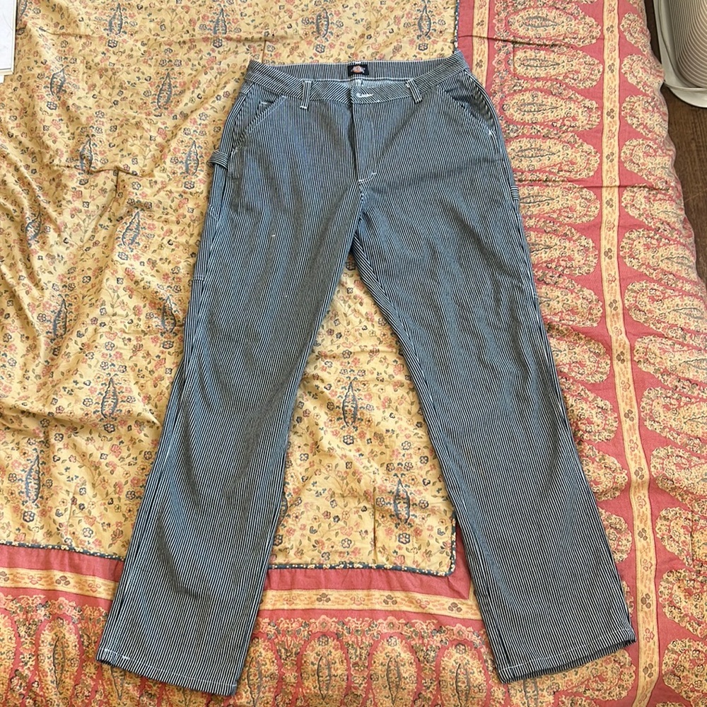 Dickies Women’s Pinstripe Women’s carpenter pant 30 Regular
